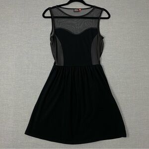 Little Black Dress Only Fashion Favourites Mini Sz Small Mesh Top Flare Skirt